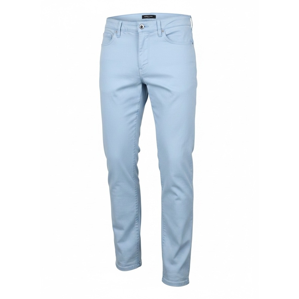 Michael Kors Parker Slim Fit Pants Mens 30x32 Light Blue 5-Pocket Trousers